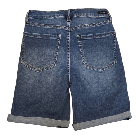 Liverpool Los Angeles‎ High-Rise Bermuda Denim Shorts Women's Size 2/26 Blue - Picture 2 of 5